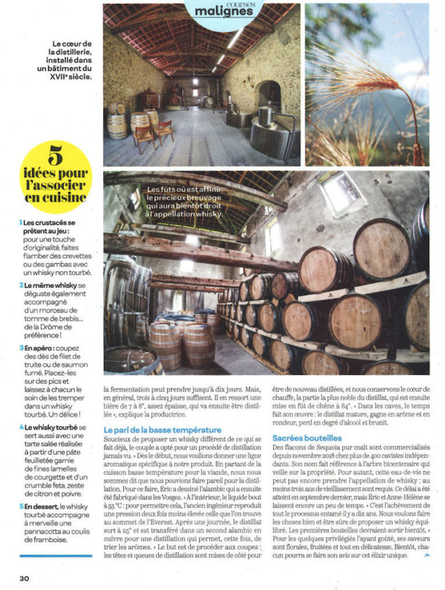 Marmiton et le Whisky Français bio de la Distillerie du Vercors
