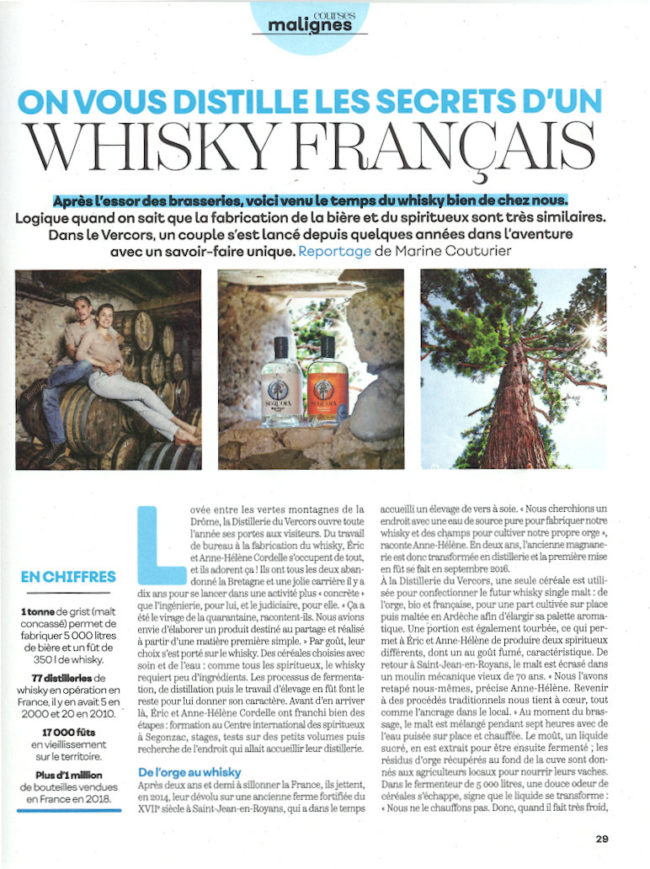 Marmiton et le Whisky Français bio de la Distillerie du Vercors