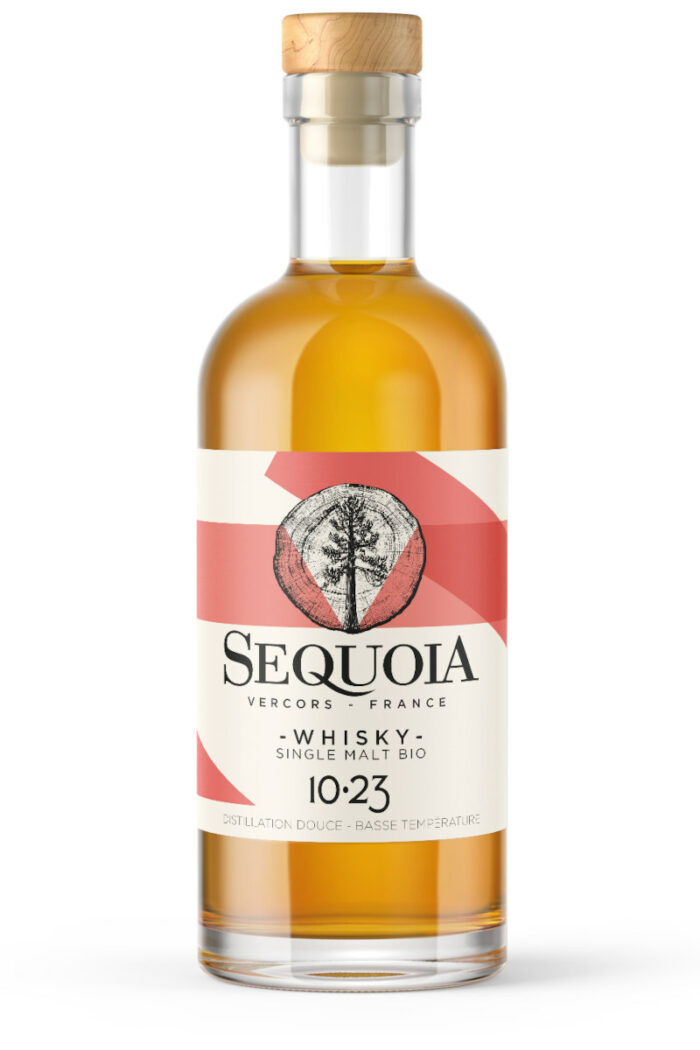 Séquoia Whisky Single Malt Bio du Vercors, cuvée 10.23 en vente ici.