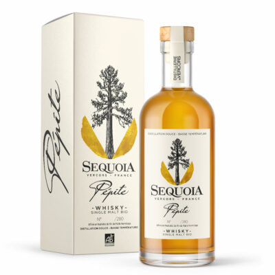 Packshot de la bouteille de whisky Séquoia, cuvée Pépite, 280 bouteilles
